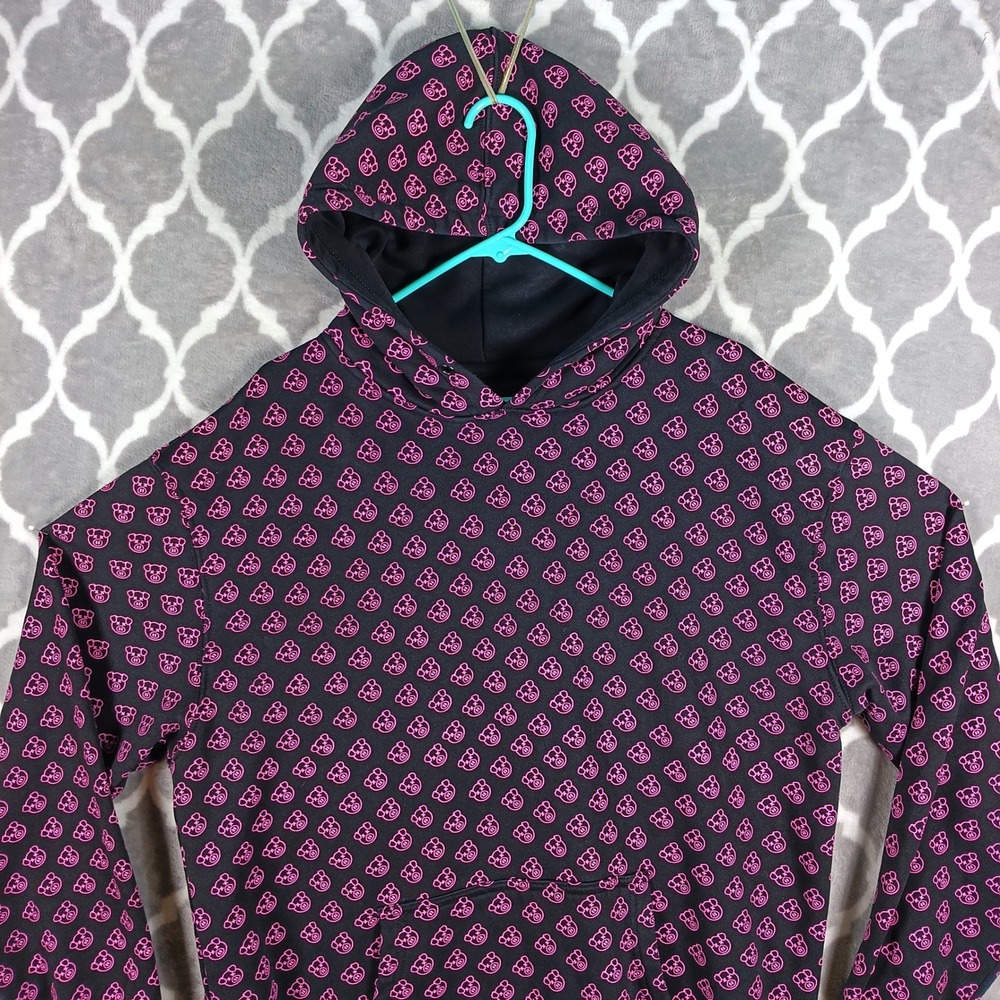 Shane Dawson Hoodie Mens XL Black Pink Pig All Over Print Pullover Merch AOP